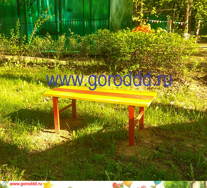 Детская скамейка для детской площадки "Светлячок"