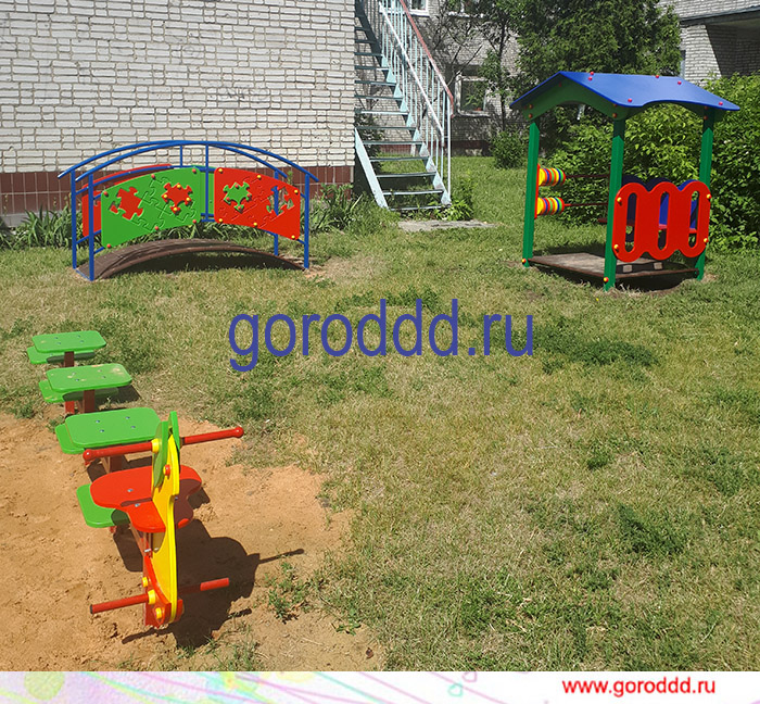 Детский мостик для детских садов "Веселый пазл"