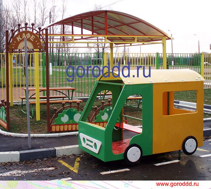 Детский игровой комплекс автобус для детских садов