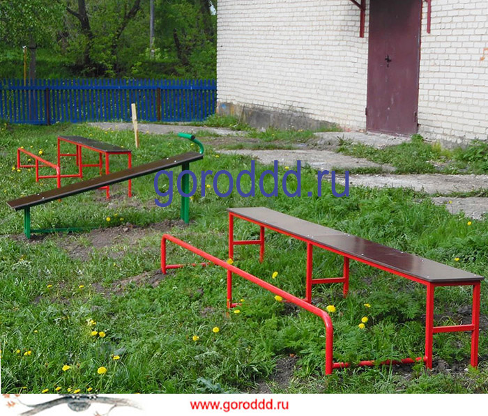 Спортивная скамейка для пресса для спортплощадок "Турник"