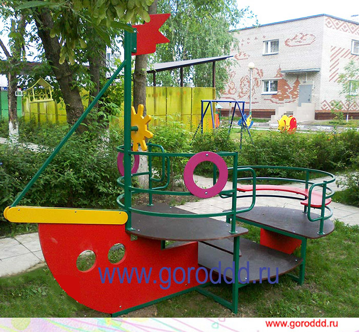 Игровой уличный кораблик для детских площадок "Чунга-Чанга"