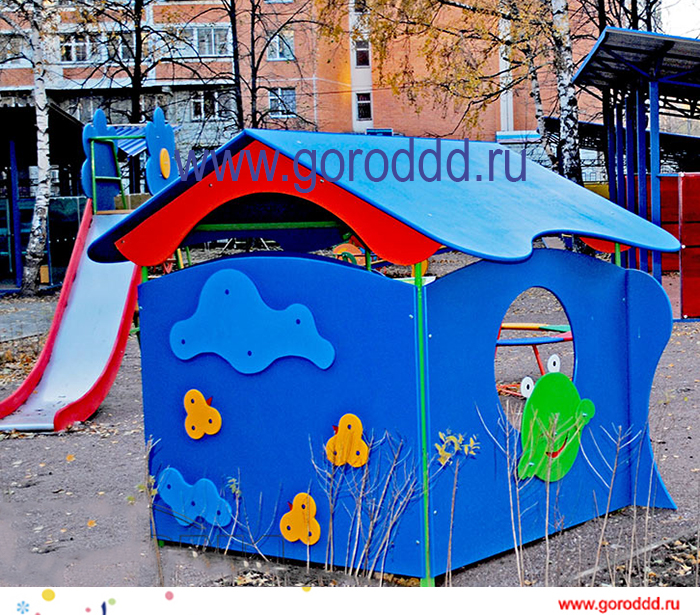 Уличный игровой домик для детей "Сказочный пруд"