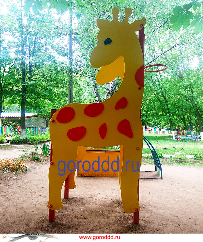 Тематическая баскетбольная стойка для детей "Меткий жираф"