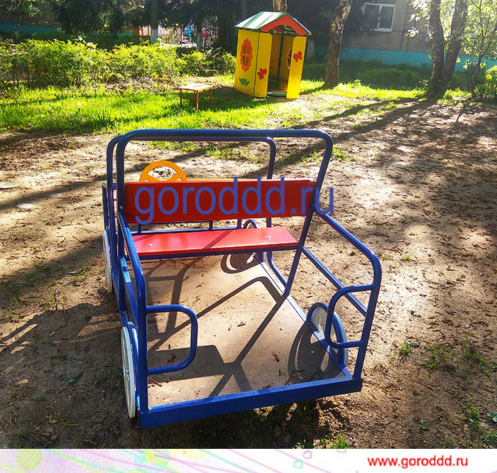 Уличная детская машинка для детских садов "Скорость"
