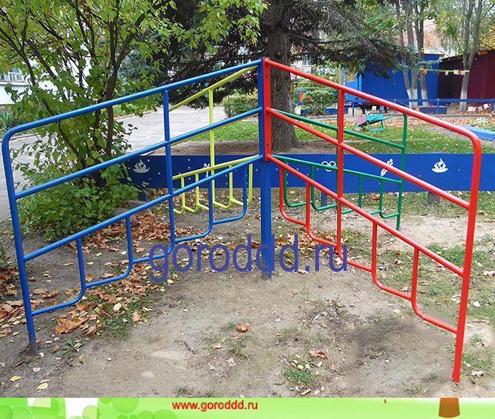 Красочный разноцветный детский лаз для детских садов и детских площадок