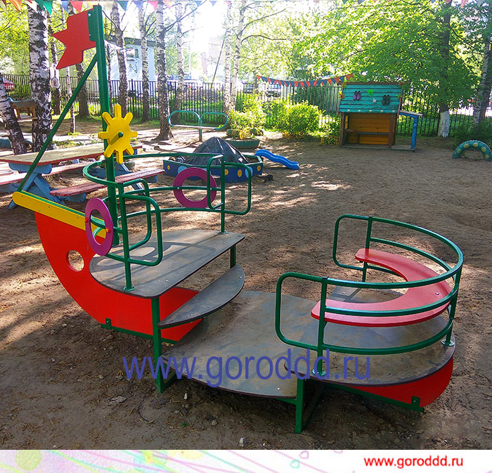 Игровой кораблик для участка детского сада "Чунга-Чанга"