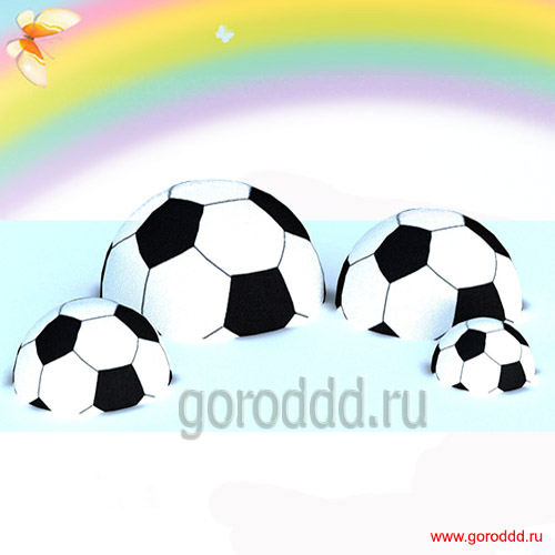 Резиновая фигура футбольный мячик для детской площадки