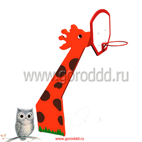 Детская стойка баскетбольная тематическая "Жираф"
