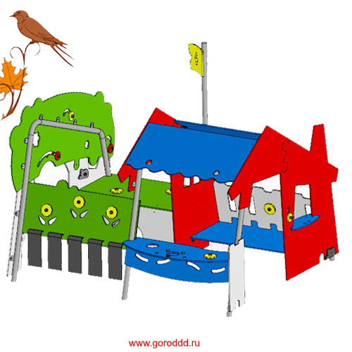 Домики из HPL для детских площадок 